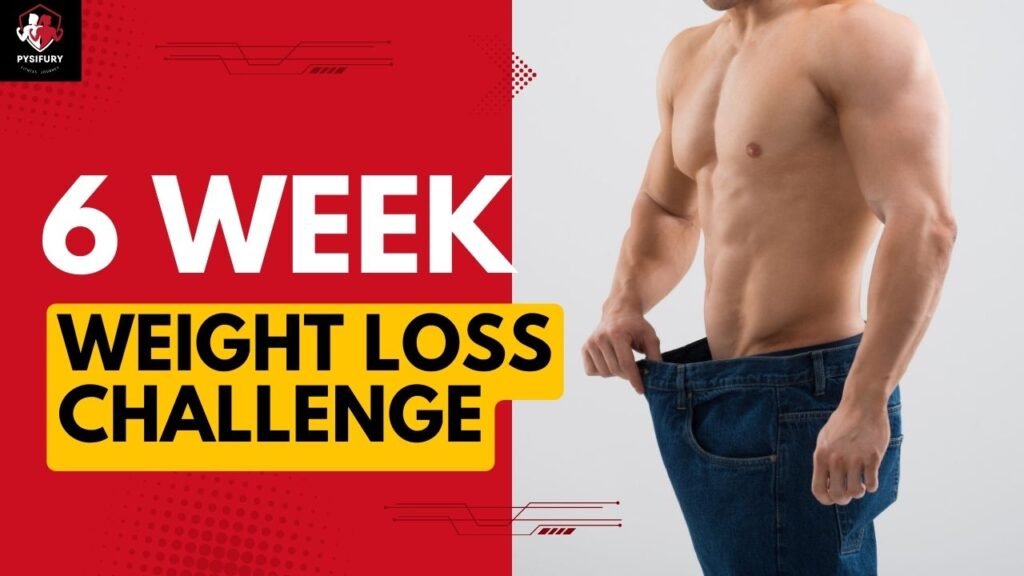 Man showcasing his weight loss results by pulling away from his oversized jeans, indicating success in the 6 Week Weight Loss Challenge